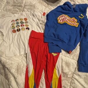 Puma DC KIDS Wonder Woman shirt, leggings and hoodie. Fits size 4t-6t